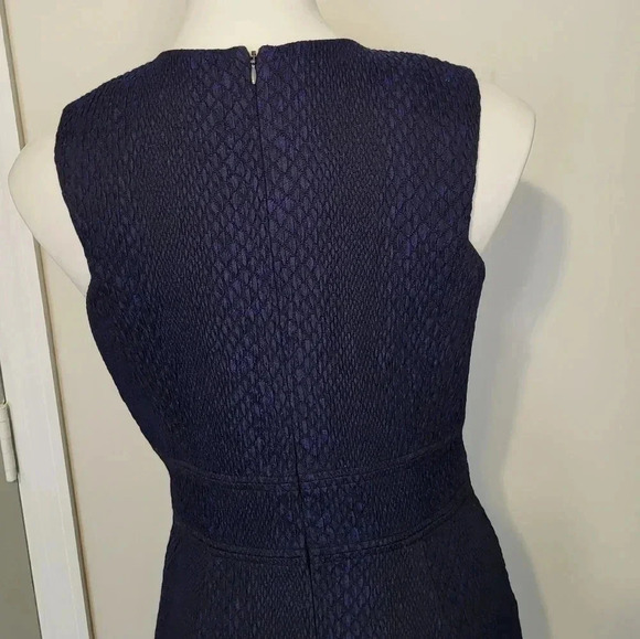 Rebecca Taylor V-Neck Snake Textured Bodice Jacquard Dress(8) - Picture 7 of 13